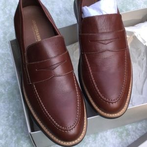 Johnston & Murphy Collection Vaughn Penny Loafer Mahogany New SZ 9
